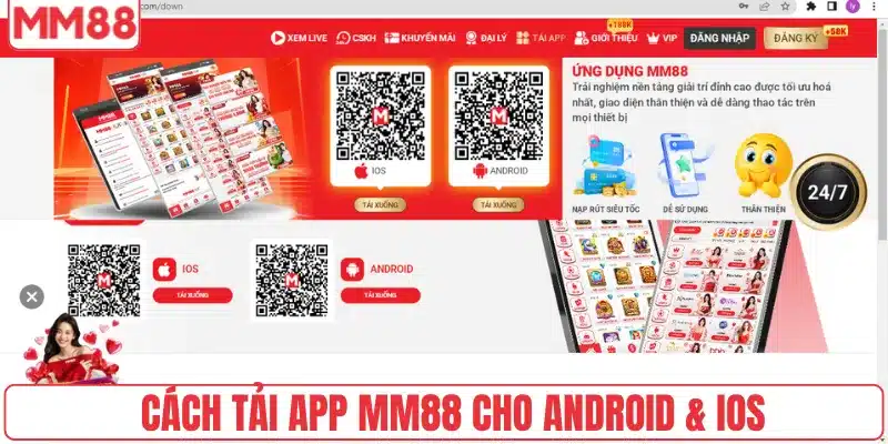 Cách tải app MM88 cho Android & iOS